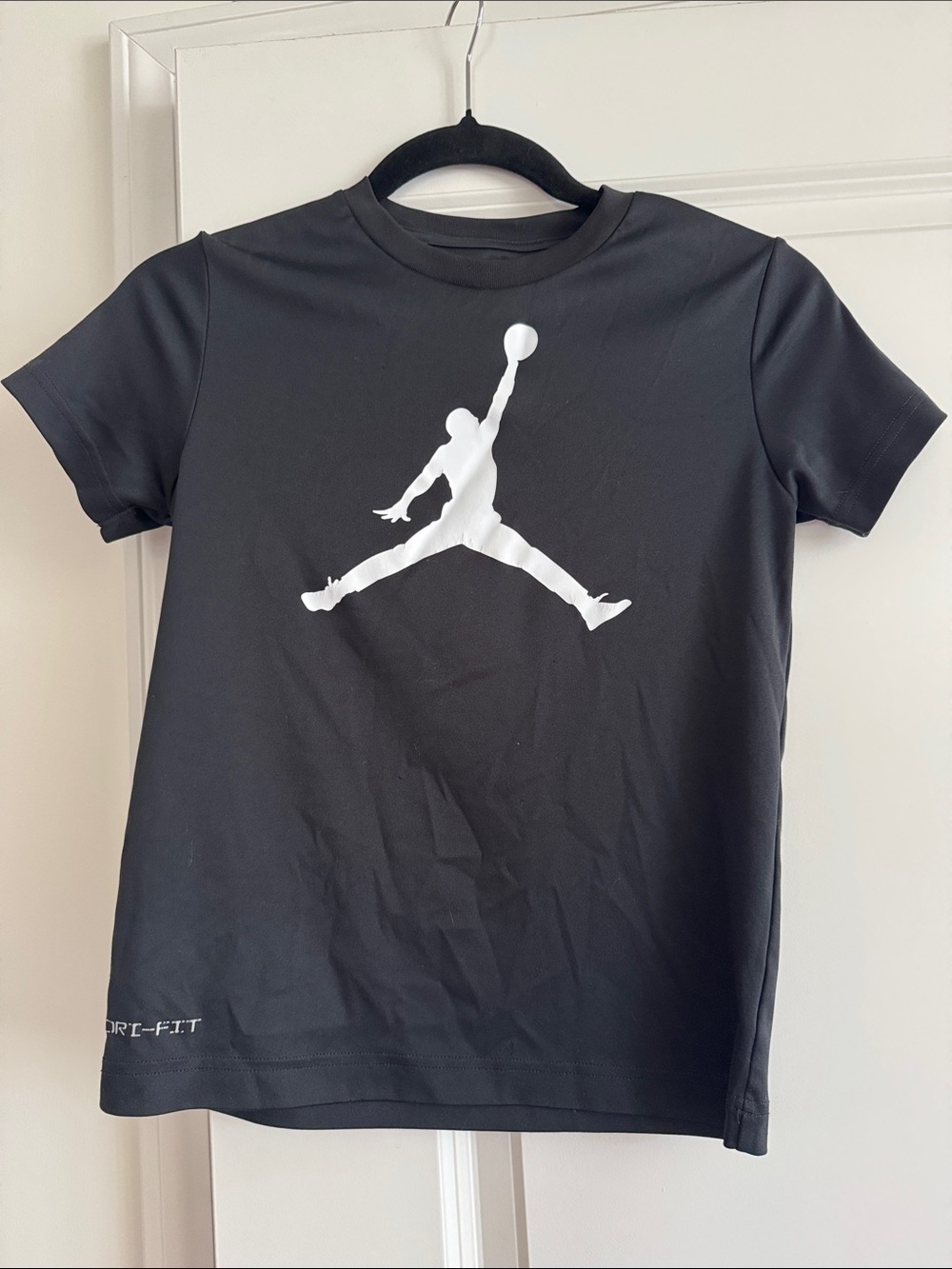 Nike Jordan Black Tee with White Jumpman Logo